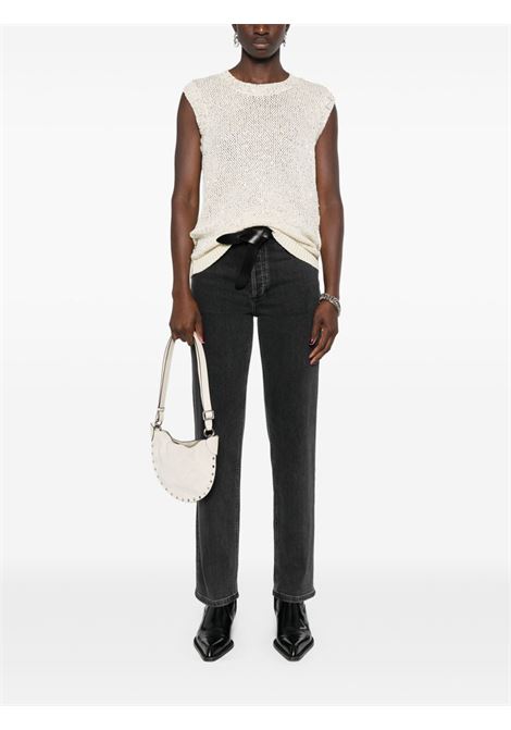 Top in maglia Melyssa con paillettes in beige Golden Goose - donna GOLDEN GOOSE | GWP01922P00169111560